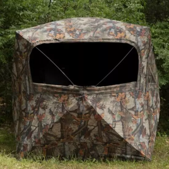 GR351BT Barronett Blinds Grounder 350 Hunting Hub Blind Woodland Bloodtrail Camo