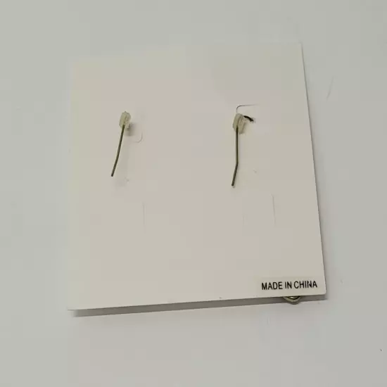 lia sophia Earrings Black & Gold-tone dangle pierced earrings-New on orig, card