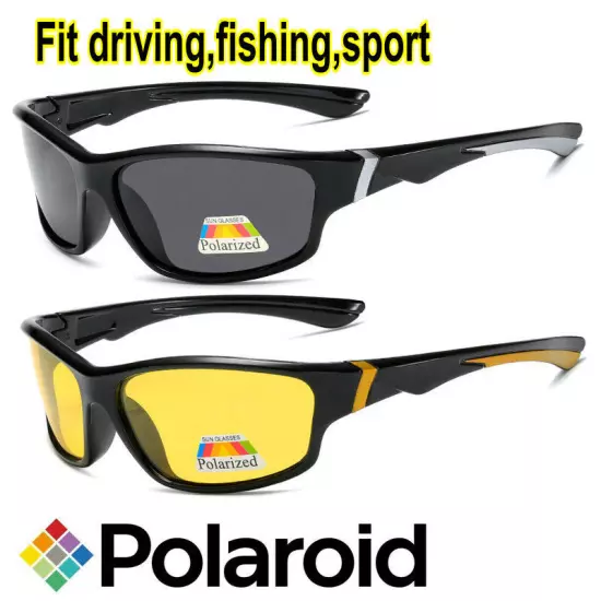 HD Night Driving Glasses Yellow Anti Glare Vision Tinted Unisex Sunglasses