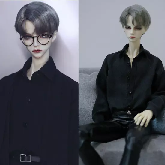 BJD Man Dolls 1/3 Cool Uncle Male Bare Resin Jointed Doll Eyes Face Makeup Toy