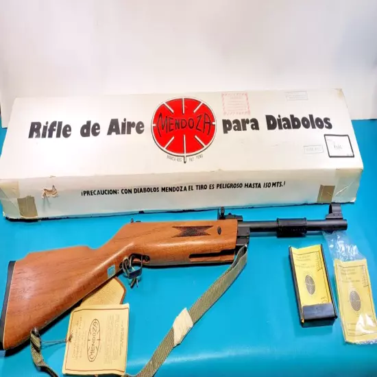 Rare Mexican Made Mendoza Competition Air Rifle Box Papers + Provenance #883