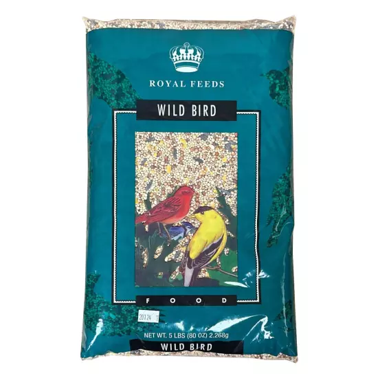 Royal Feeds Wild Bird Food - Great Mix of Grains & Seeds for Wild Birds (5 lbs)