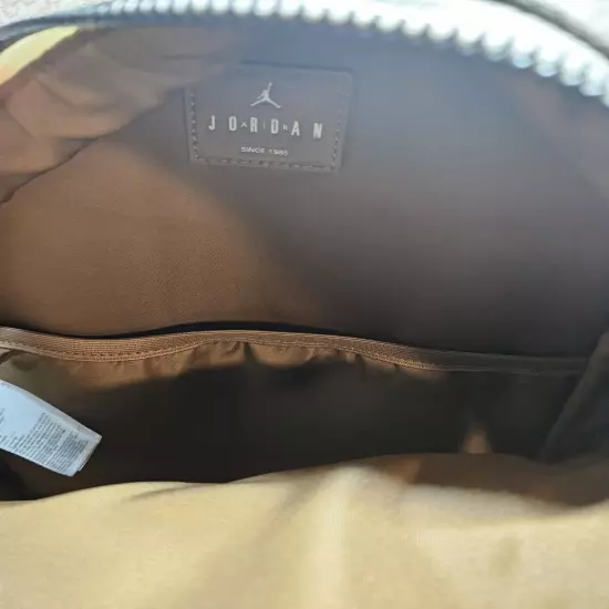 Air Jordan Backpack Full Size Laptop Unisex Monogram Brown Beige 