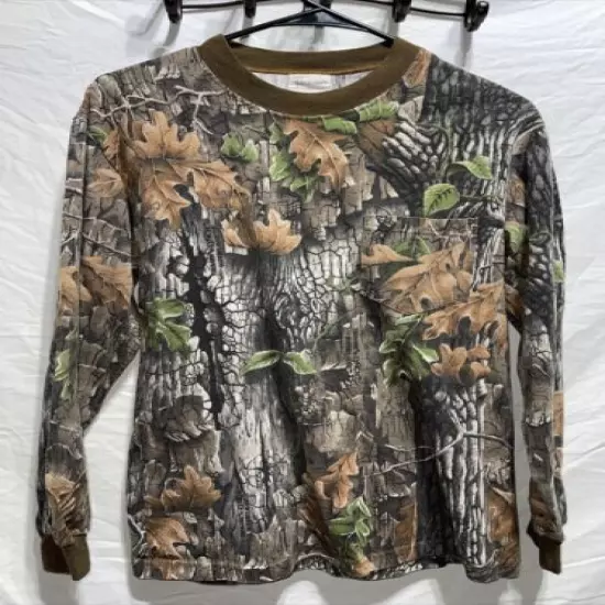 Trebark By Lynch Superflauge Camo Long Sleeve Pocket T Shirt Small S Hunting