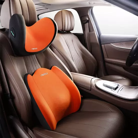 Car Lumbar Support Headrest Neck Pillow Support Universal Cushion Back Support