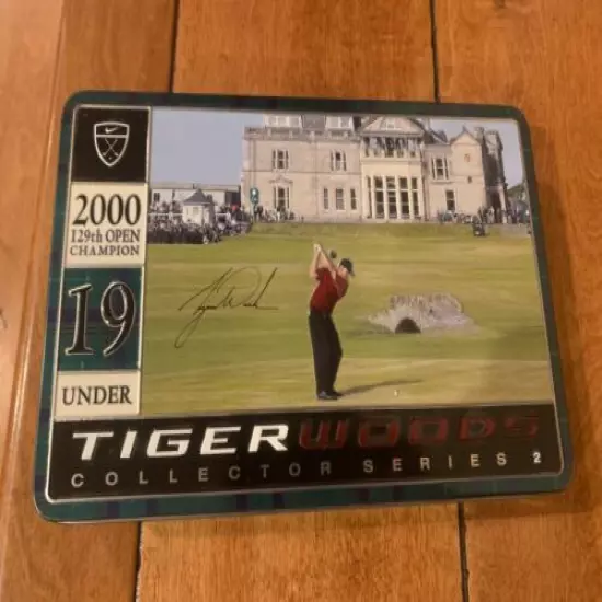 NEW TIGER WOODS 2000 129TH OPEN CHAMPION TIN 19 UNDER COLLECTOR SERIES 2 NIKE