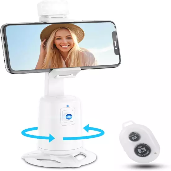 Auto Face Tracking Tripod 360° Rotating Auto Tracking Phone Stand, No App, Phone