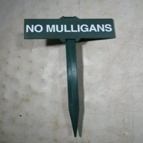 Coursigns Inc Spike In Ground Golf Course Sign Chicago USA No Mulligans 