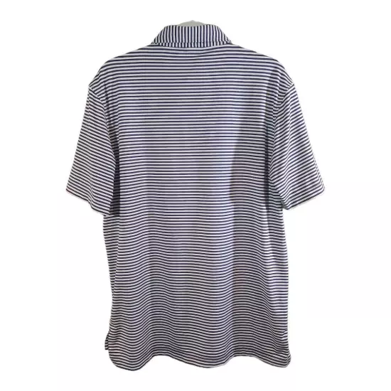 Peter Millar Summer Comfort Short Sleeve Striped Performance Golf Polo Men's M