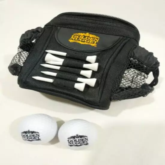 GOLDEN NUGGET MINI BAG GOLF 07805-0467 Logo Golf Balls And Bag NEW