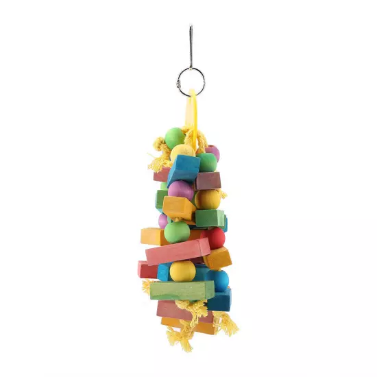 Parrot Toy Bird Toys Hanging Wooden Toy Parrot Swing Suitable for Parrots and