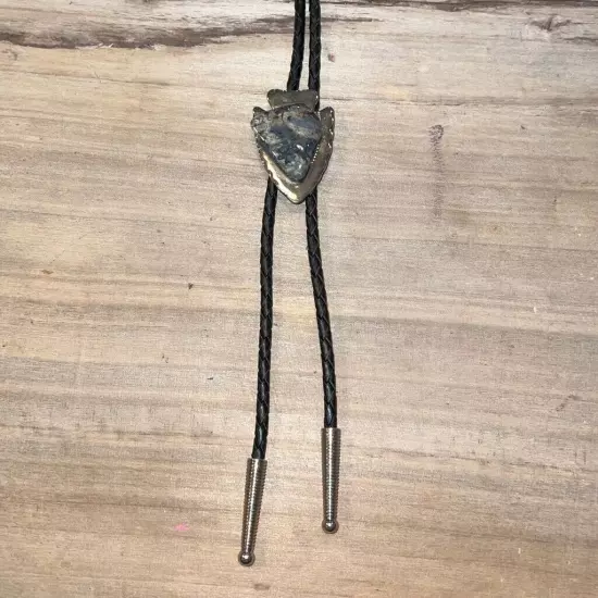 Bolo Tie Necktie Black Rope Knotted Braided Southwestern Necklace Western Unisex