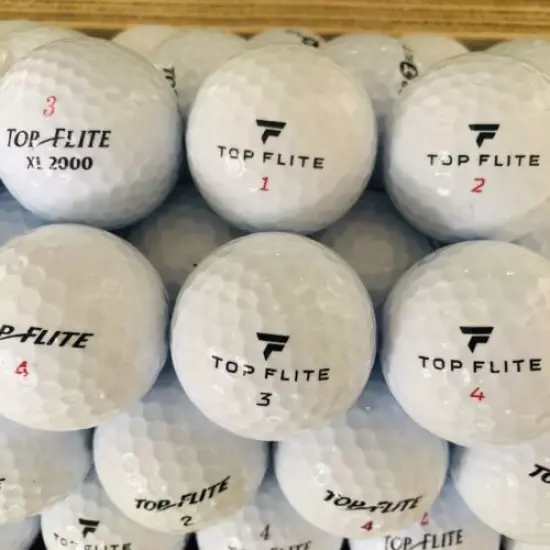 100 TOP FLITE Used GOLF BALLS AAAA-AAAAA Near MINT!!!