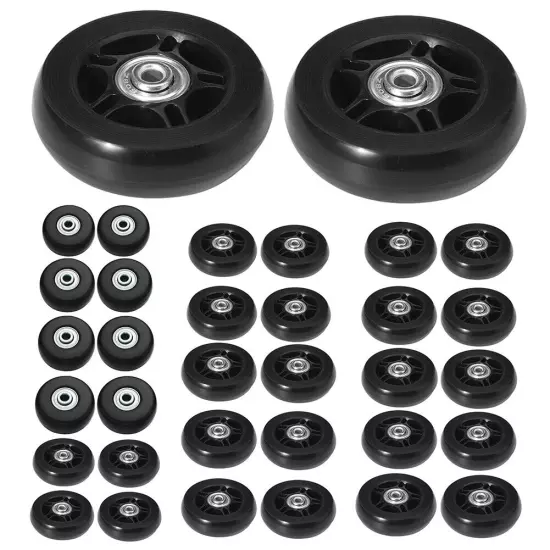 1 Pair Swivel Caster Wheels Mute Trolley Case Wheels Wheels Bearings Repair Kits