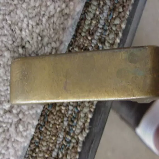 VINTAGE FRANK JOHNSON XVI BRASS PUTTER ANSER STYLE VERY RARE GOOD CONDITION