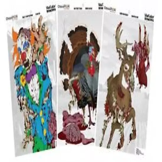 Champion VisiColor Cartoon Zombie Variety Pack Targets (30 Pack) 46042