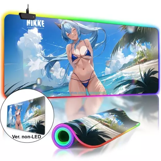 NIKKE Goddess of Victory-Helm RGB Oversized Anime Waifu Mousepad Mouse Desk Mat