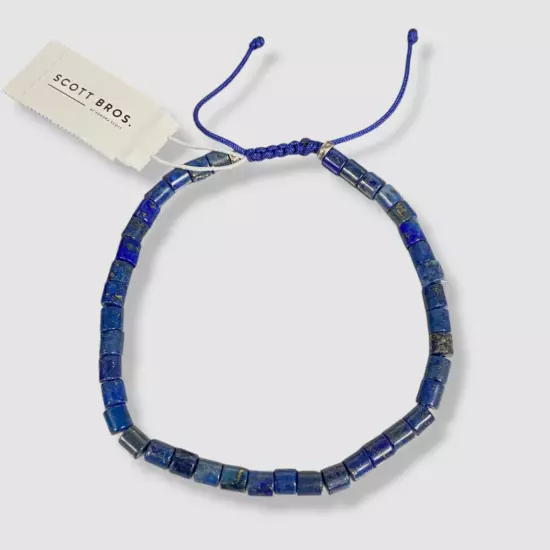 $71 Scott Bros By Kendra Scott Men's Blue 925 Sterling Silver Bracelet Size L