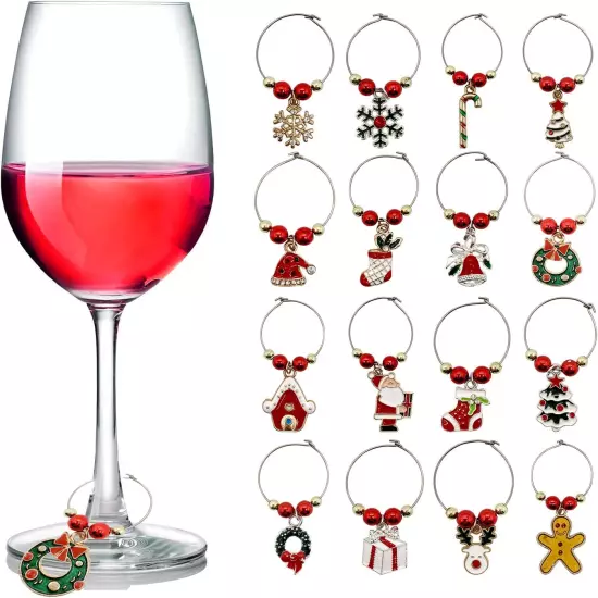 Wine Glass Charms Christmas Themed Wine Glass Markers Tags Identification Wine C