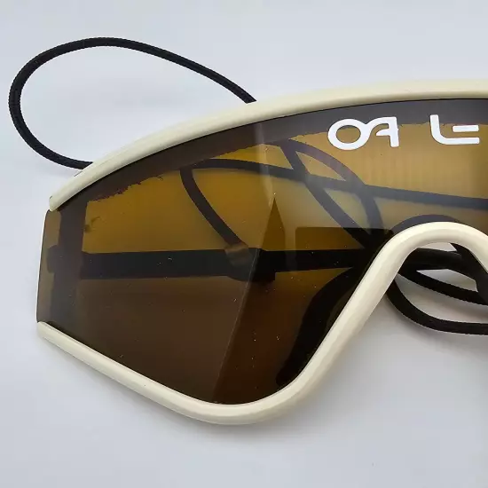 Oakley 03-007 Factory Pilot Eyeshade Gen 1 White Frame Bronze Lens Sunglasses