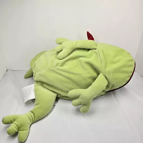 IKEA Frog Prince Pocket Pillow Fly Mouth Stuffed Animal Plush 18" Minnen Groda