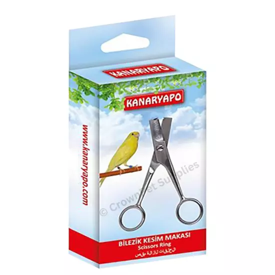 Bird Leg Band Cutter Scissor Stainless Steel for Canary, Finches, & Small Birds