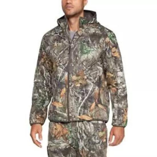 New Under Armour Men's Brow Tine Hunting Jacket 1316741 Realtree Edge