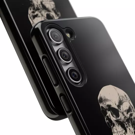 Dark Skeleton Skull Tough iPhone & Samsung Galaxy Cases Cover, Gift For Men