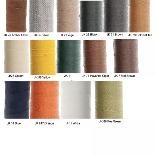 Ritza 25 Tiger Thread 0.6mm Wax Braided Polyester Leather Hand Sewing 25m/82ft 