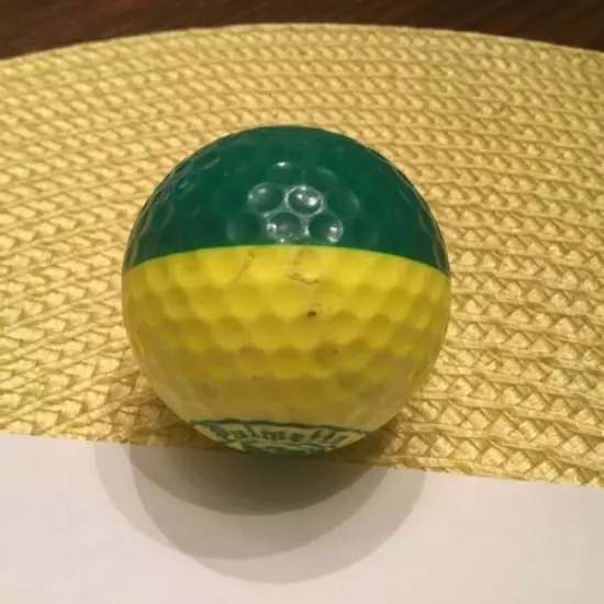 VINTAGE YELLOW AND GREEN PING EYE 2 GOLF BALL Rare PALMETTO DUNES Logo!