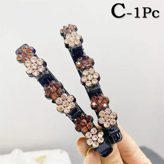 Bling Crystal Hairpins Headwear Women Girls Rhinestone Hair Clip Pins BarretteX1