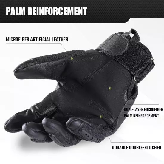 Men's Touch Screen Full Finger Outdoor Cycling Sports Military Tactical Gloves