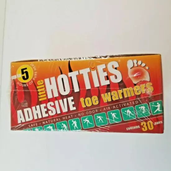 Little Hotties Adhesive Toe Warmers Contains 30 Pair Up To 5 Hours Display Box