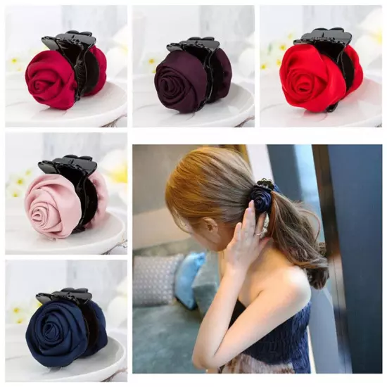 Hair Clip Rose Hair Claw Clips Hair Accessories Women Girl Hair Crab Hair Clamp*