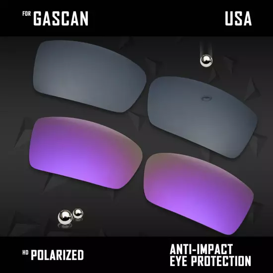 Anti Scratch Polarized Replacement Lenses for-Oakley Gascan OO9014 Options