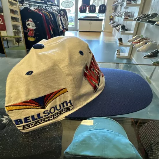 Bell South Racing Joe Nemechek #42 Vintage SnapBack Hat Nascar White Blue