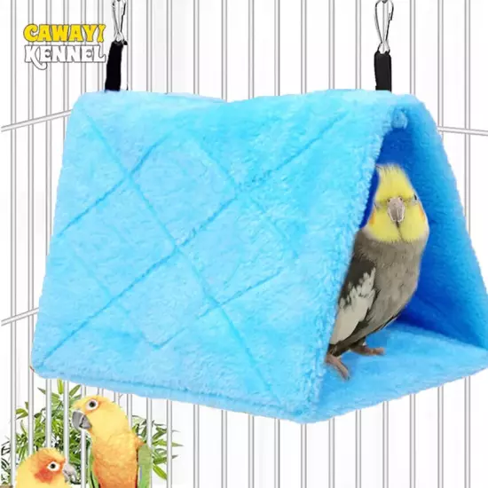 Cage Hut Plush Tent Bed Parrot Parakeet Budgie Accessories Bird Hammock Hanging