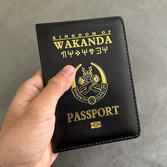 New Limited Edition Wakanda Asgard Passport Holder Pu Leather Travel Wallet