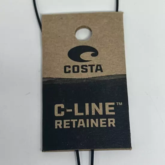 NEW BLACK Costa Del Mar C-Line Eyewear Leash strap, retainer, leash NWT CE11