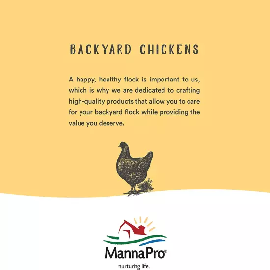 Manna Pro All Flock Crumbles | 16% Protein Level | Complete Feed for Chickens, D