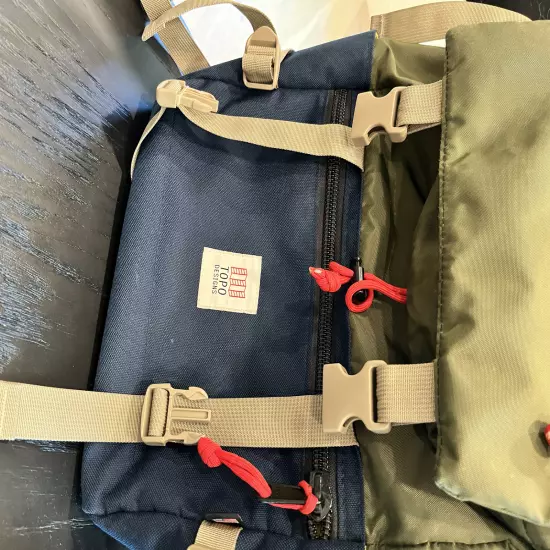 TOPO designs rover pack navy and green