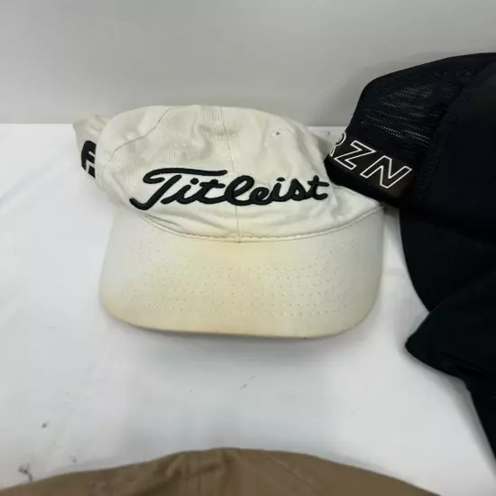 20 Golf hat lot Used And New condition Titleist Taylormade Nike