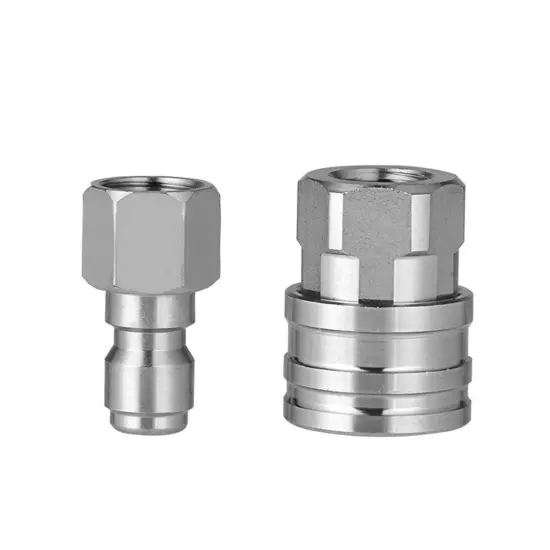 Stainless Steel Pressure Washer Adapter Set Swivel to 3/8 inch Quick Connect