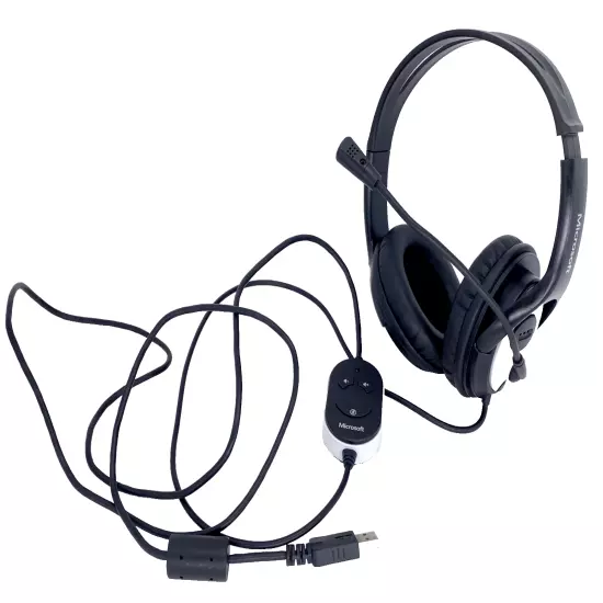 Microsoft LifeChat LX-3000 USB Gaming & Chat Headset w/Microphone Volume Control