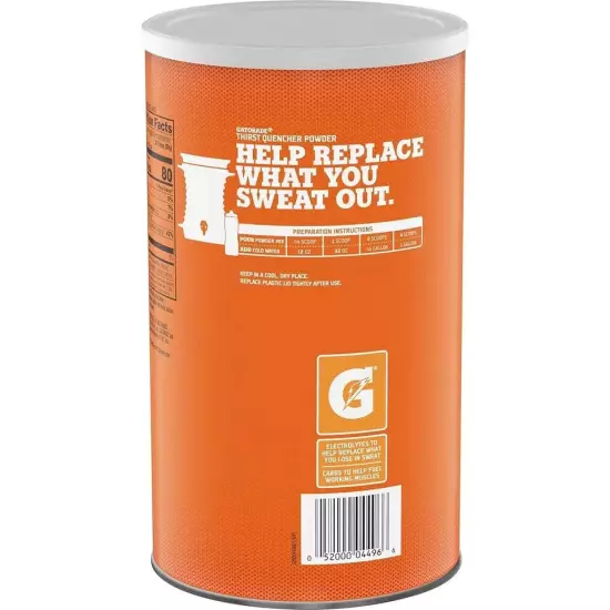 Gatorade Thirst Quencher Powder, Orange, 76.5oz Canister