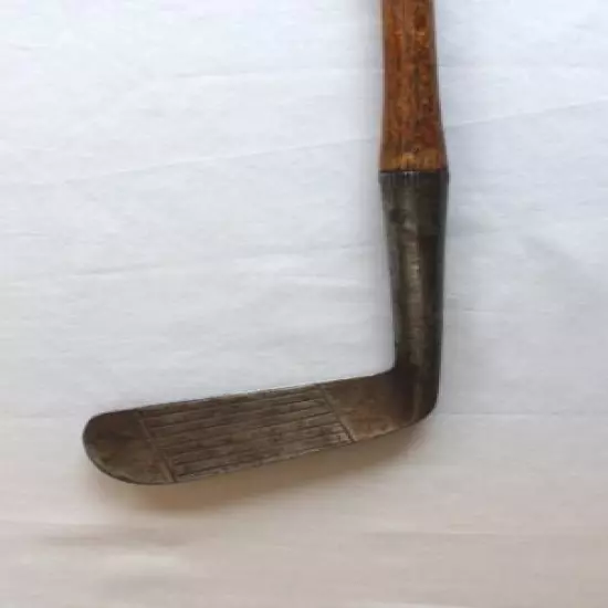 Antique Burke Playrite P-2 Putter-- HIckoy Shaft--w/Balance Scales Cleek Mark