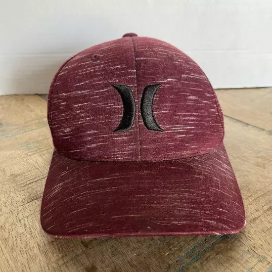 Hurley Hat Red Yupoong Hat Adjustable Adult Size L/XL Red Hat Baseball Cap