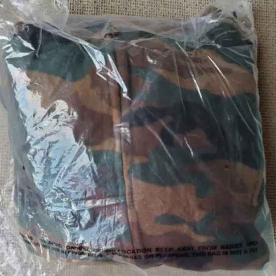 KING SIZE EXPLORER GREEN & KHAKI FLEECE CAMO JACKET MENS 3X XXXL NEW IN PACKAGE 