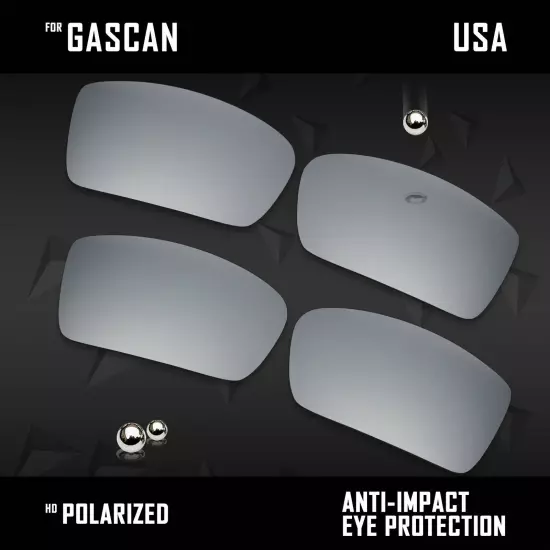 Anti Scratch Polarized Replacement Lenses for-Oakley Gascan OO9014 Options