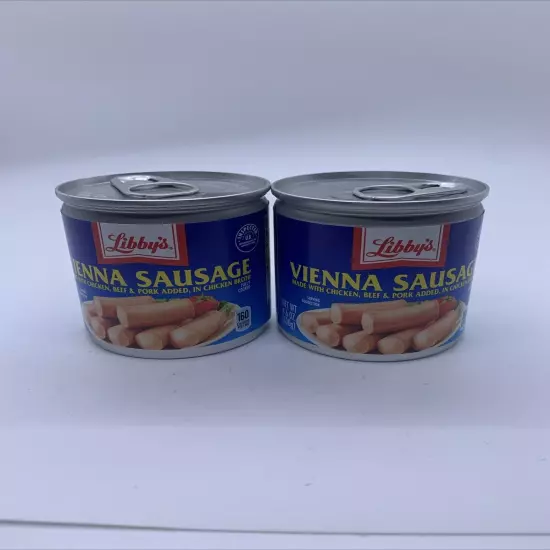 Libbys Vienna Sausage 4.6 Oz Lot Of 2 Cans 